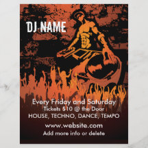 DJ Fiery Concert Music Flyer
