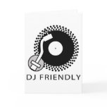 DJ Friend - DJing Disc Jockey Music Vinyl Record cards
