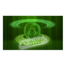 DJ_green Business Card Template