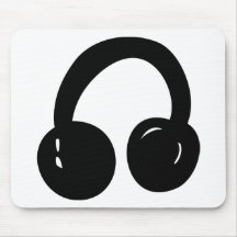 dj headphones mouse pad