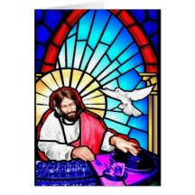 DJ Jesus Christmas card