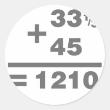 DJ Maths - Turntable Disc Jockey Deck Music DJing Sticker