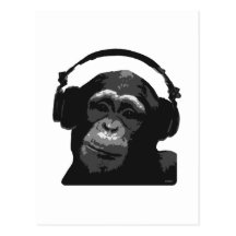 DJ MONKEY POSTCARDS