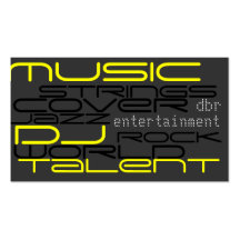dj music business card template
