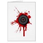 DJ Platter Splatter - Disc Jockey Turntable Deck Greeting Cards