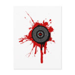 DJ Platter Splatter - Disc Jockey Turntable Deck postcards