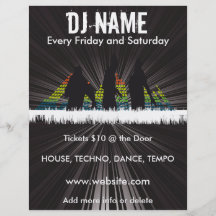 DJ Shadows Music Flyer