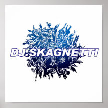 DJ.Skagnetti Blueworld Poster