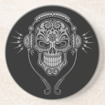 DJ Sugar Skull – Black Coaster
