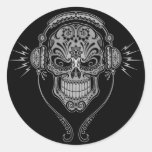 DJ Sugar Skull – Black Stickers