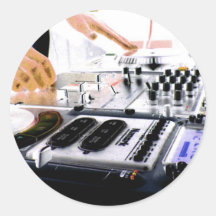 DJ System Round Stickers