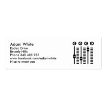 DJ Turntable Business Card Template