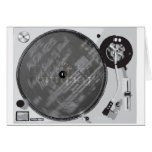 DJ Turntable Greeting Cards