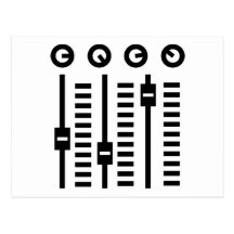 DJ Turntable Postcards