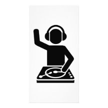 DJ Turntables Personalized Photo Card