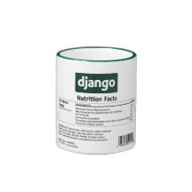 Django Nutrition Facts Mug