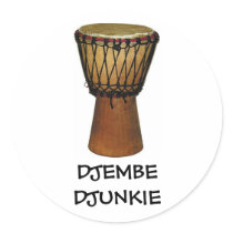 DJEMBE DJUNKIE stickers