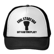 Djembe Player Vector Designs Hat