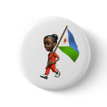Djiboutian Girl buttons