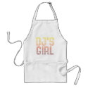 DJs Girl - Disc Jockey Girlfriend wife DJing Music aprons
