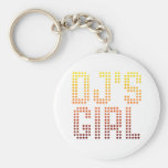 DJs Girl - Disc Jockey Girlfriend wife DJing Music Keychain