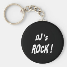 Djs Rock! Keychain
