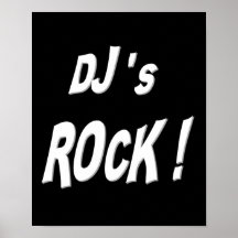 Djs Rock! Poster Print