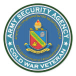 DLI - ASA Cold War Vet Round Sticker