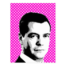 Dmitriy Medvedev Postcard