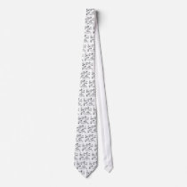 DNA Code Art Black on White Neck Wear