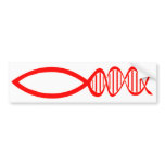 DNA Fish Bumper Sticker bumper stickers