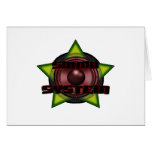 DnB Reggae Dub DUBSTEP DJ Sound System Greeting Card