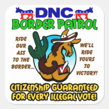 DNC Border Patrol Stickers