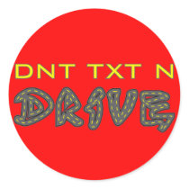 DNT TXT N DRIVE Sticker