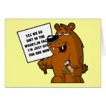 Do bears shit in the woods greeting cards