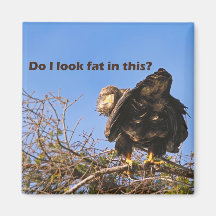 "Do I Look Fat In This" Eagle Fridge Magnet