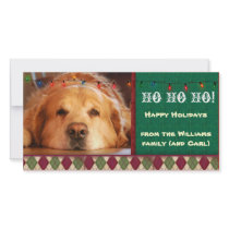 Do it yourself dog photo holiday card personalized photo card