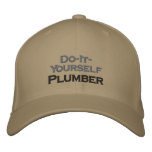 Do It Yourself Plumber embroidered hats
