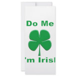 Do Me I'm Irish Personalized Rack Card