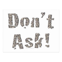 Do Not Ask Post Cards