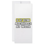 Do Not Disturb...Architect at Work Rack Card Template
