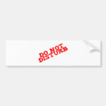 do not disturb auto sticker