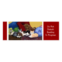 Do Not Disturb Reading In Progress Business Cards