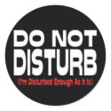 Do Not Disturb Sticker