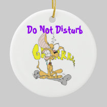 Do Not Disturd Dog ornaments