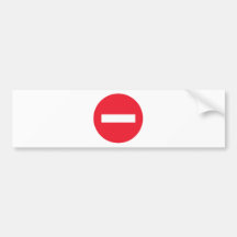 DO NOT ENTER BUMPER STICKER