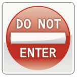 DO NOT ENTER photo sculptures