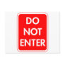 Do Not Enter Postcards