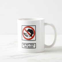 Do Not Feed the Bears Highway Sign Mug