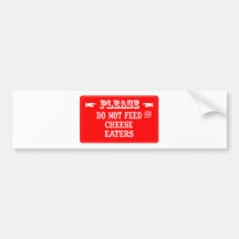 Do Not Feed The Cheese Eaters Bumper Stickers